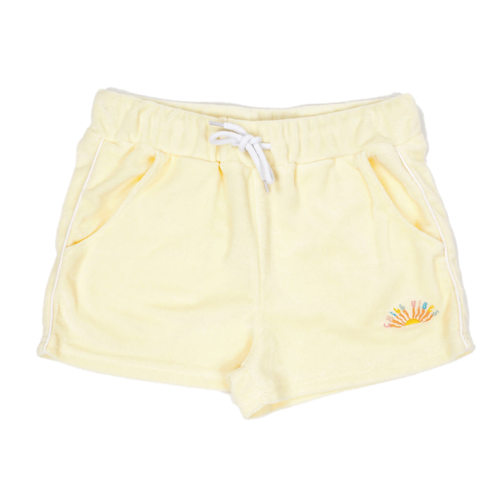 ALPHABET SOUP CHILL VIBES TERRY SHORTS