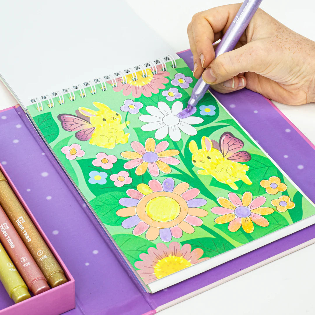 SHIMMER COLOURING SET - LITTLE FAIRY LAND