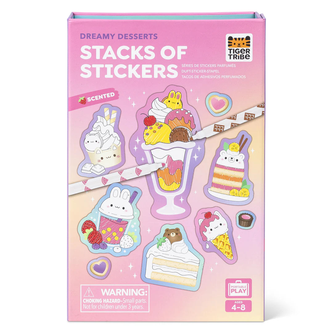 SCENTED STACKS OF STICKERS  - DREAMY DESSERTS
