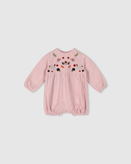 ALEX & ANT BUNNY PLAYSUIT - HAPPY PINK