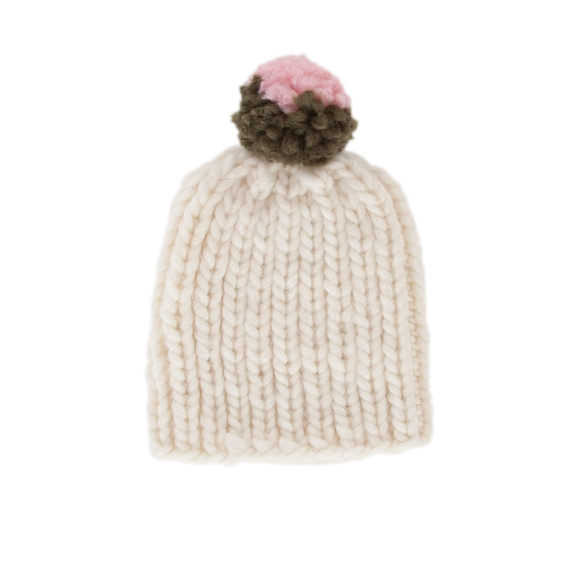 ACORN JOURNEY CHUNKY BEANIE CREAM