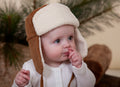ACORN AVIATOR CORD BEANIE CHESTNUT