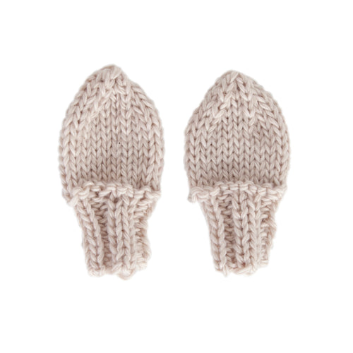 ACORN COTTONTAIL BABY MITTENS OATMEAL