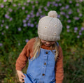ACORN DAISY BEANIE OATMEAL