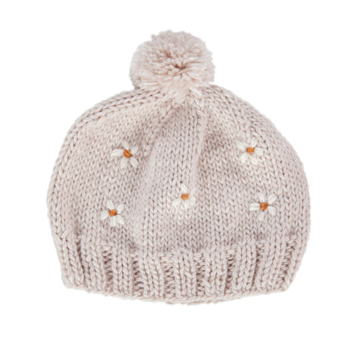 ACORN DAISY BEANIE OATMEAL