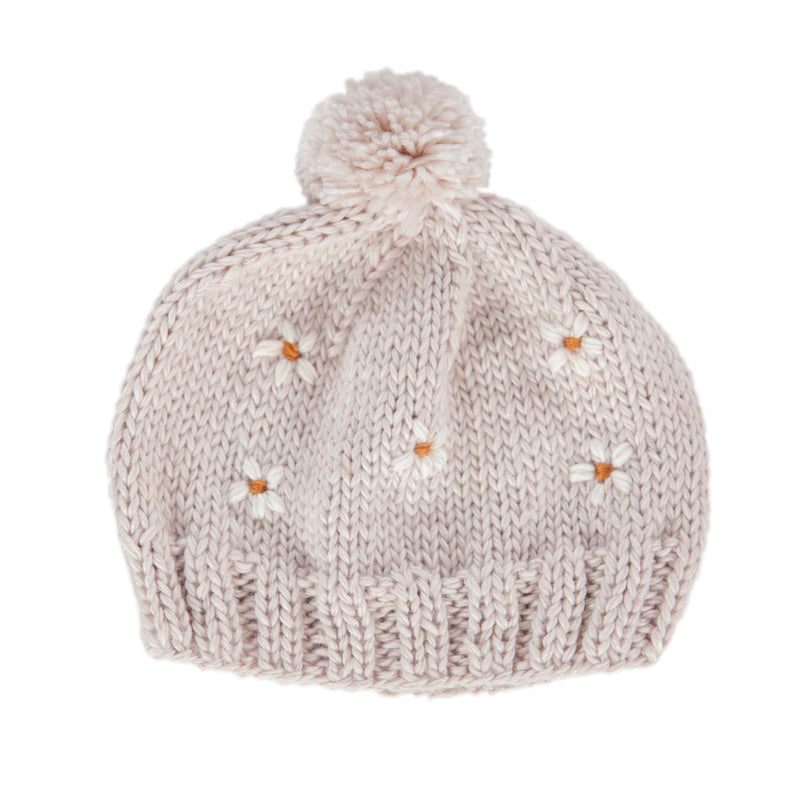 ACORN DAISY BEANIE OATMEAL
