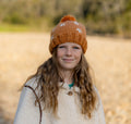 ACORN DAISY BEANIE CARAMEL