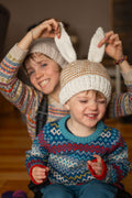 ACORN FLOPSY BEANIE PINK AND CREAM