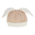 ACORN FLOPSY BEANIE TAN AND CREAM