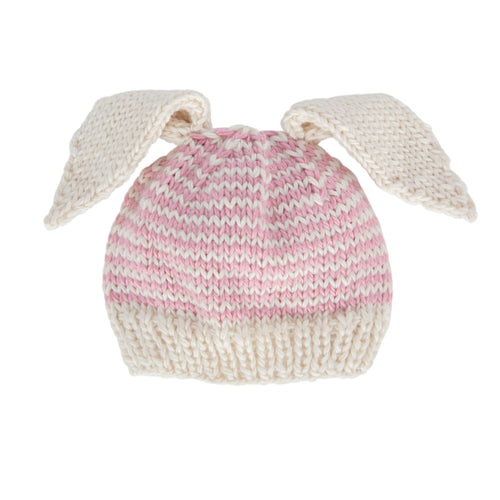 ACORN FLOPSY BEANIE PINK AND CREAM