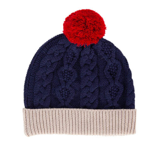 ACORN AUGUST MERINO BEANIE NAVY
