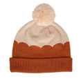 ACORN SCALLOPED MERINO BEANIE CARAMEL