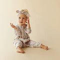 WILSON & FRENCHY TINY BLOOM ORGANIC TERRY GROWSUIT