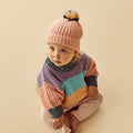 WILSON & FRENCHY ORGANIC RAINBOW KNIT JUMPER