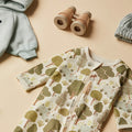 WILSON & FRENCHY ORGANIC LITTLE TREES ZIPSUIT