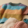 WILSON & FRENCHY ORGANIC RAINBOW KNIT JUMPER