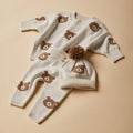 WILSON & FRENCHY ORGANIC KNITTED JACQUARD HAT BEARY CUTE