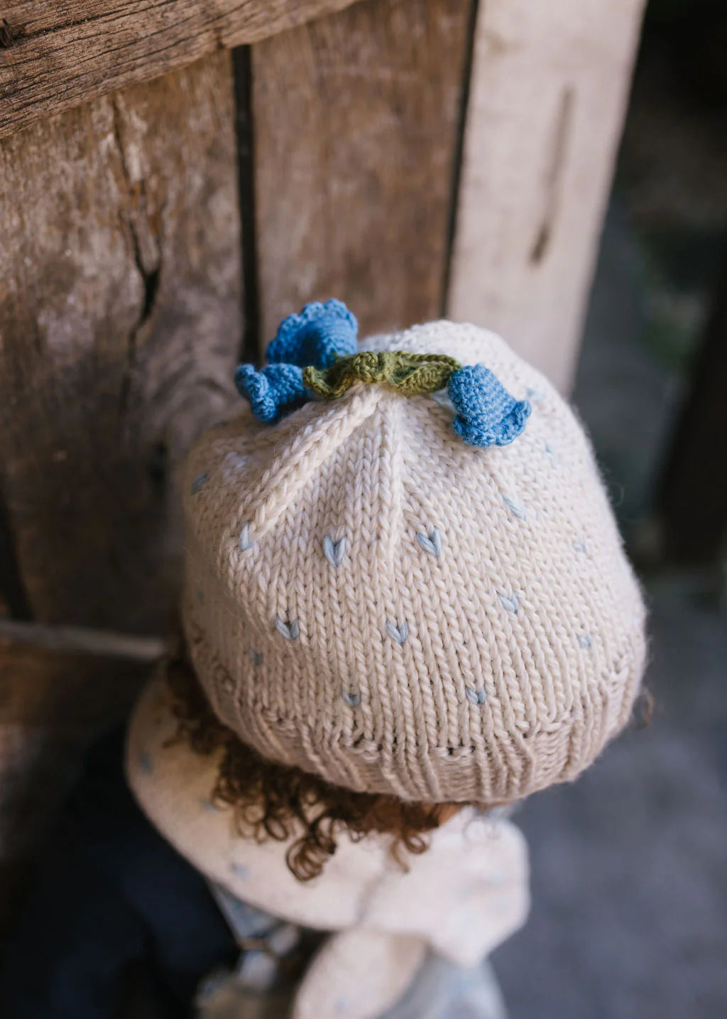 ACORN BLUEBELL BEANIE CREAM