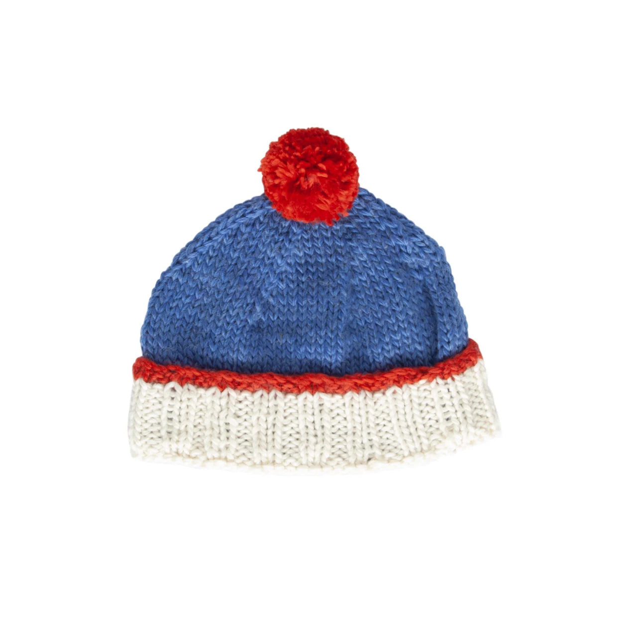 ACORN TEDDY BEANIE BLUE & RED