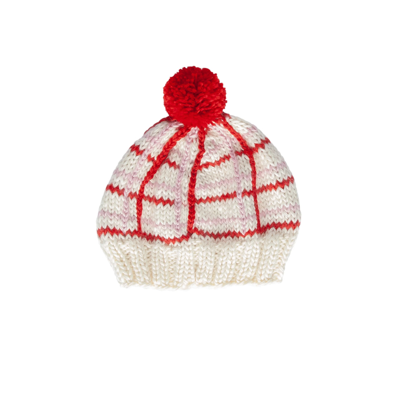 ACORN CROSSROADS BEANIE PINK & RED