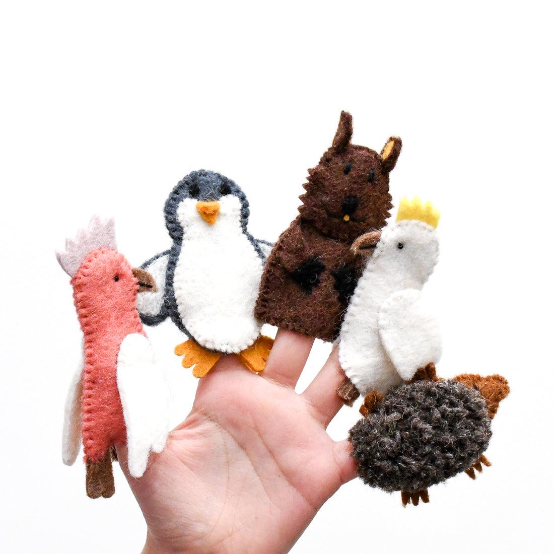TARA TREASURES AUSTRALIAN ANIMALS (B )-FINGER PUPPET SET