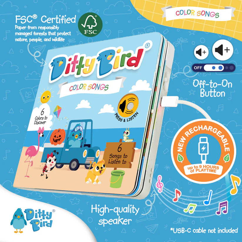 DITTY BIRD BOOKS COLOUR SONGS