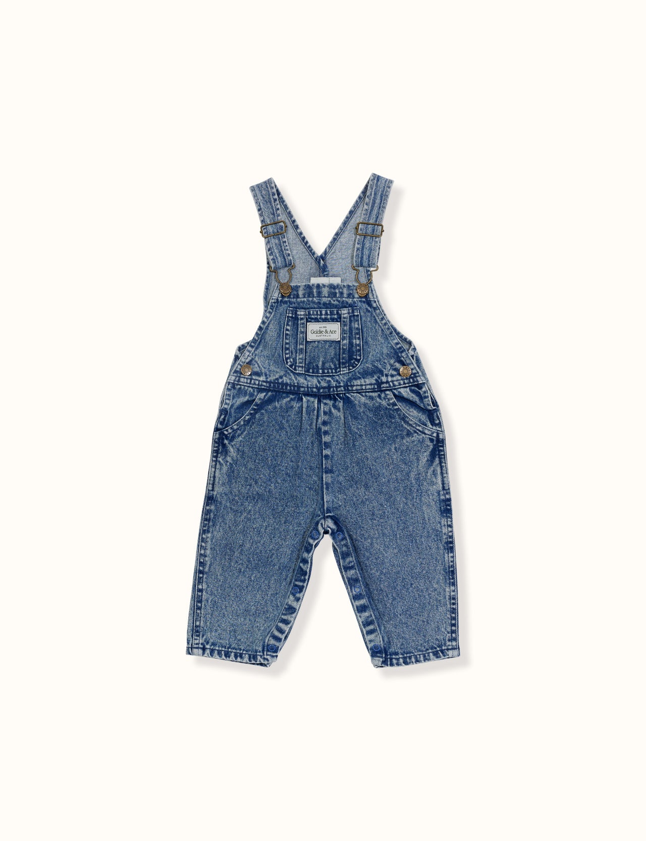 GOLDIE & ACE AUSTIN DARK DENIM OVERALLS