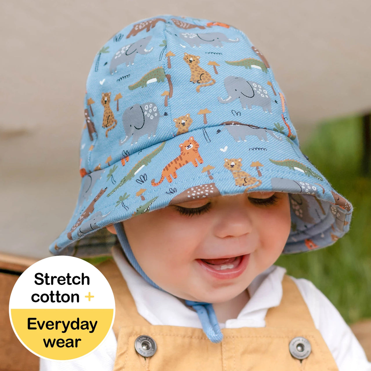 BEDHEAD TODDLER BUCKET SUN HAT - SAFARI