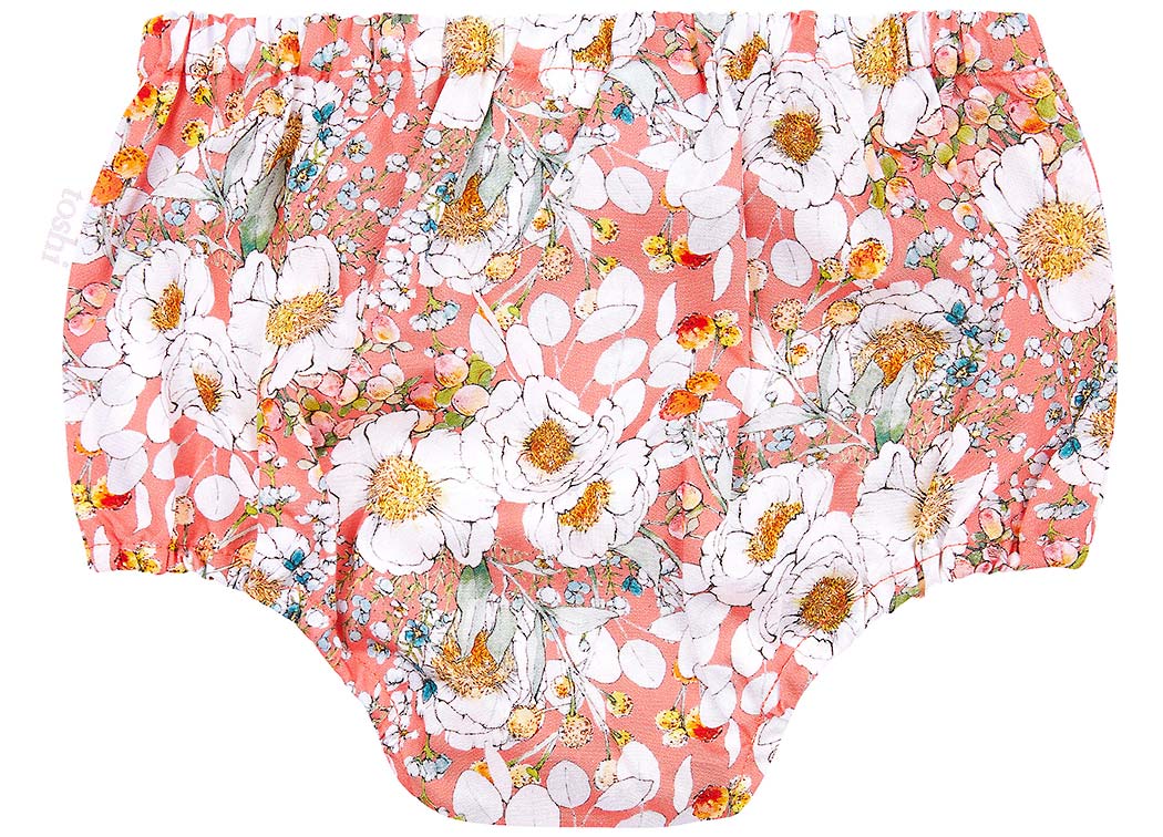 TOSHI BABY BLOOMERS CLAIRE TEA ROSE
