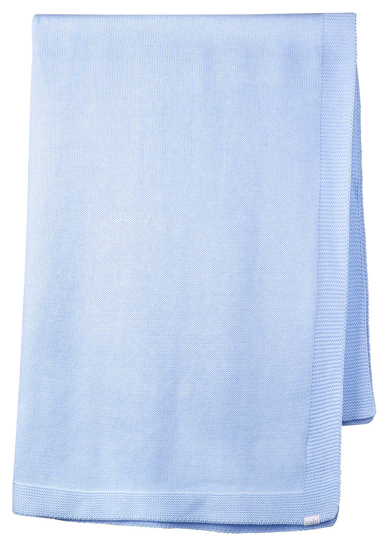 TOSHI ORGANIC BLANKET SNOWY SEA BREEZE