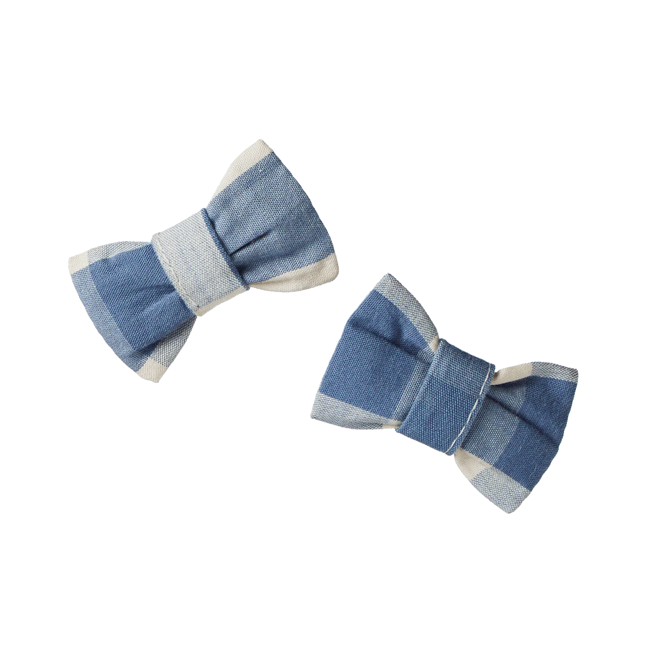 NATURE BABY BOW HAIR CLIPS 2 PACK BLUEBELLE