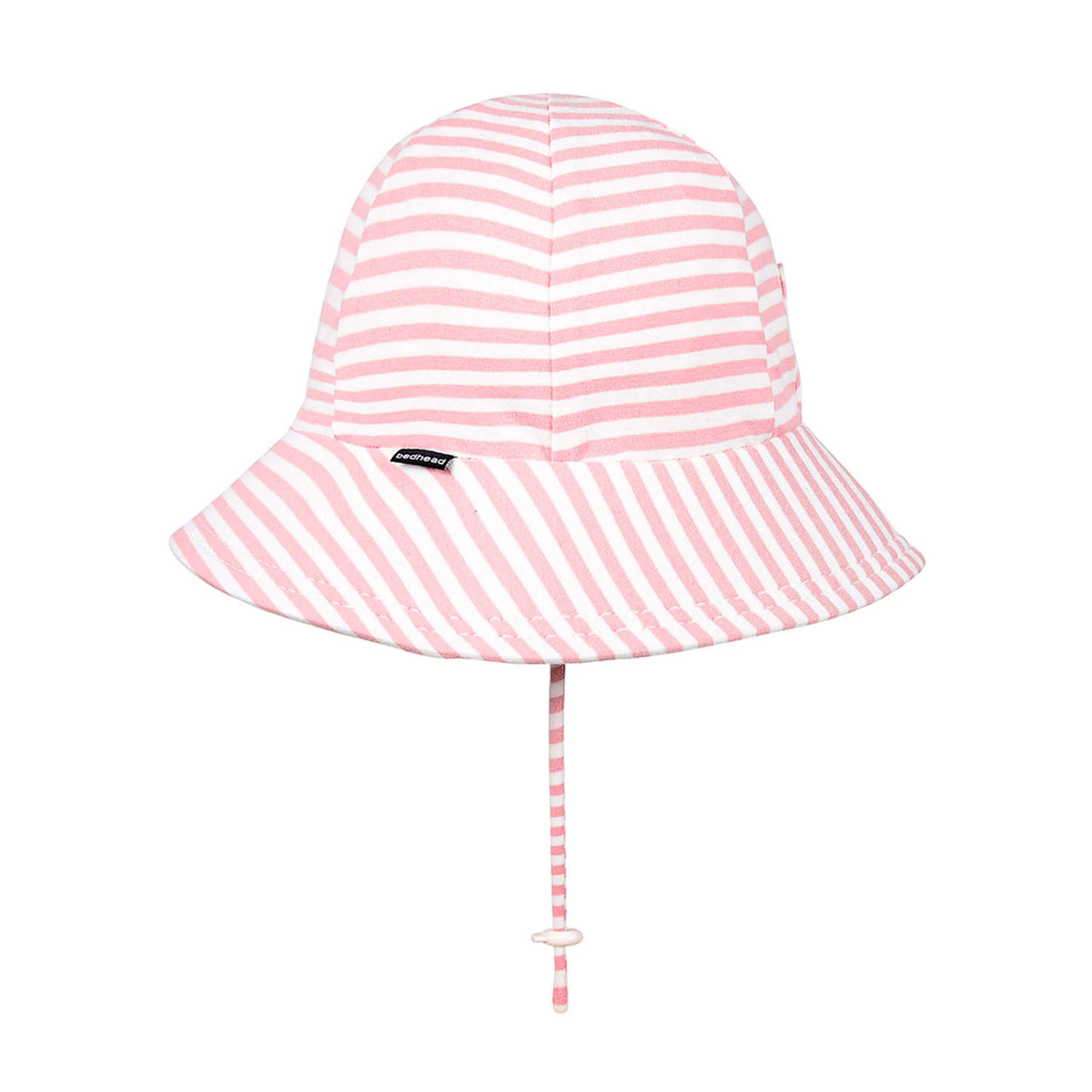 BEDHEAD PONYTAIL BUCKET HAT - PINK STRIPE