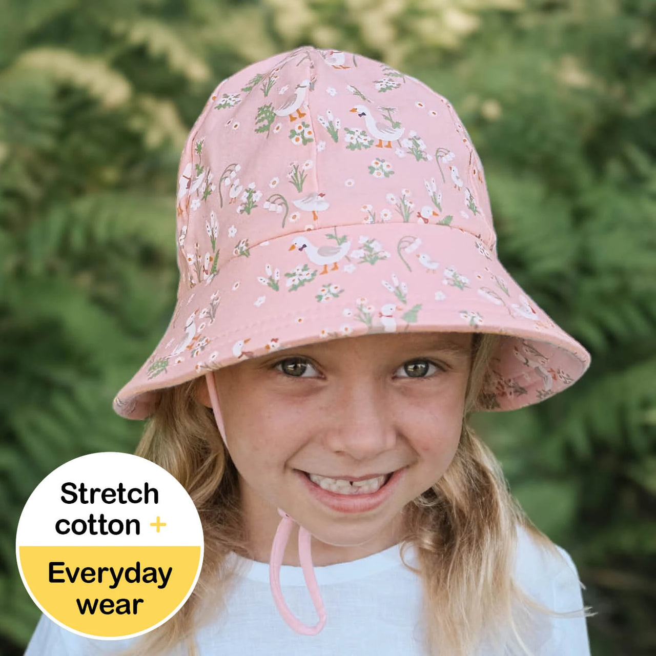 BEDHEAD PONYTAIL BUCKET HAT - QUACKERS