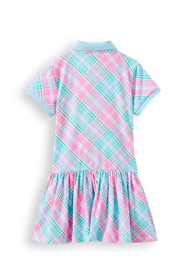 MILKY BRIGHTSIDE PLAID DRESS
