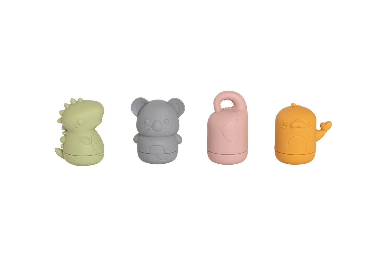 ALL4ELLA SILICONE BATH TOYS-ANIMAL FRIENDS