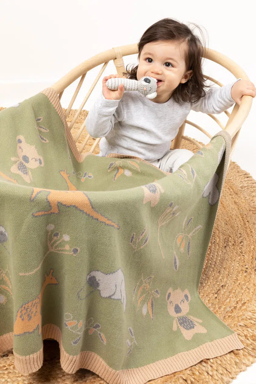 INDUS DESIGN BUSH BABIES BABY BLANKET