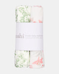 TOSHI BABY WASHCLOTH MUSLIN-2PCS/SPRING MEADOW