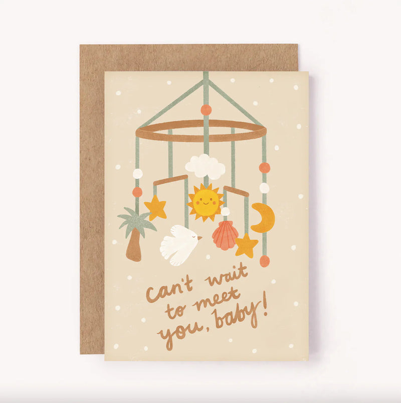LAUREN SISSONS STUDIO CAN'T WAIT TO MEET YOU BABY CARD