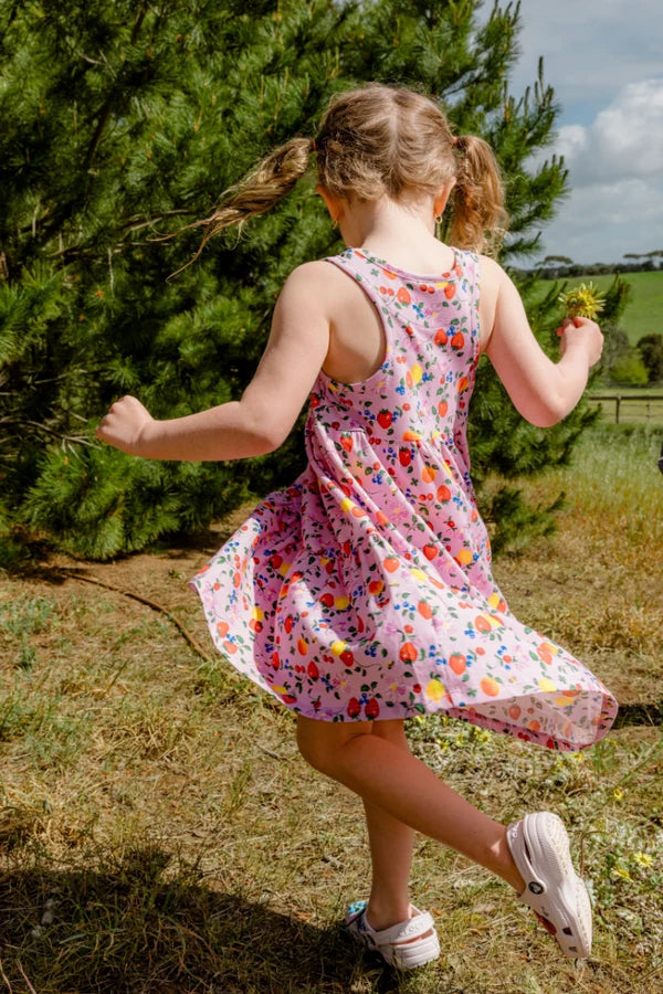MILKY BERRY BRIGHT DRESS