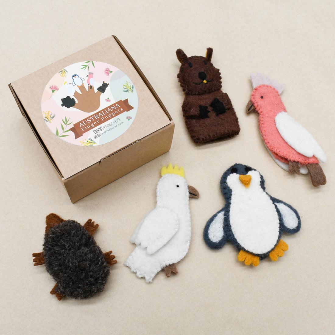 TARA TREASURES AUSTRALIAN ANIMALS (B )-FINGER PUPPET SET
