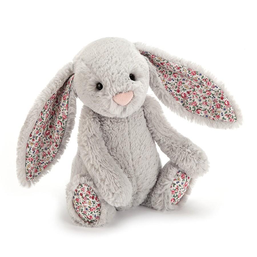 JELLYCAT BLOSSOM SILVER BUNNY BLOOM MEDIUM