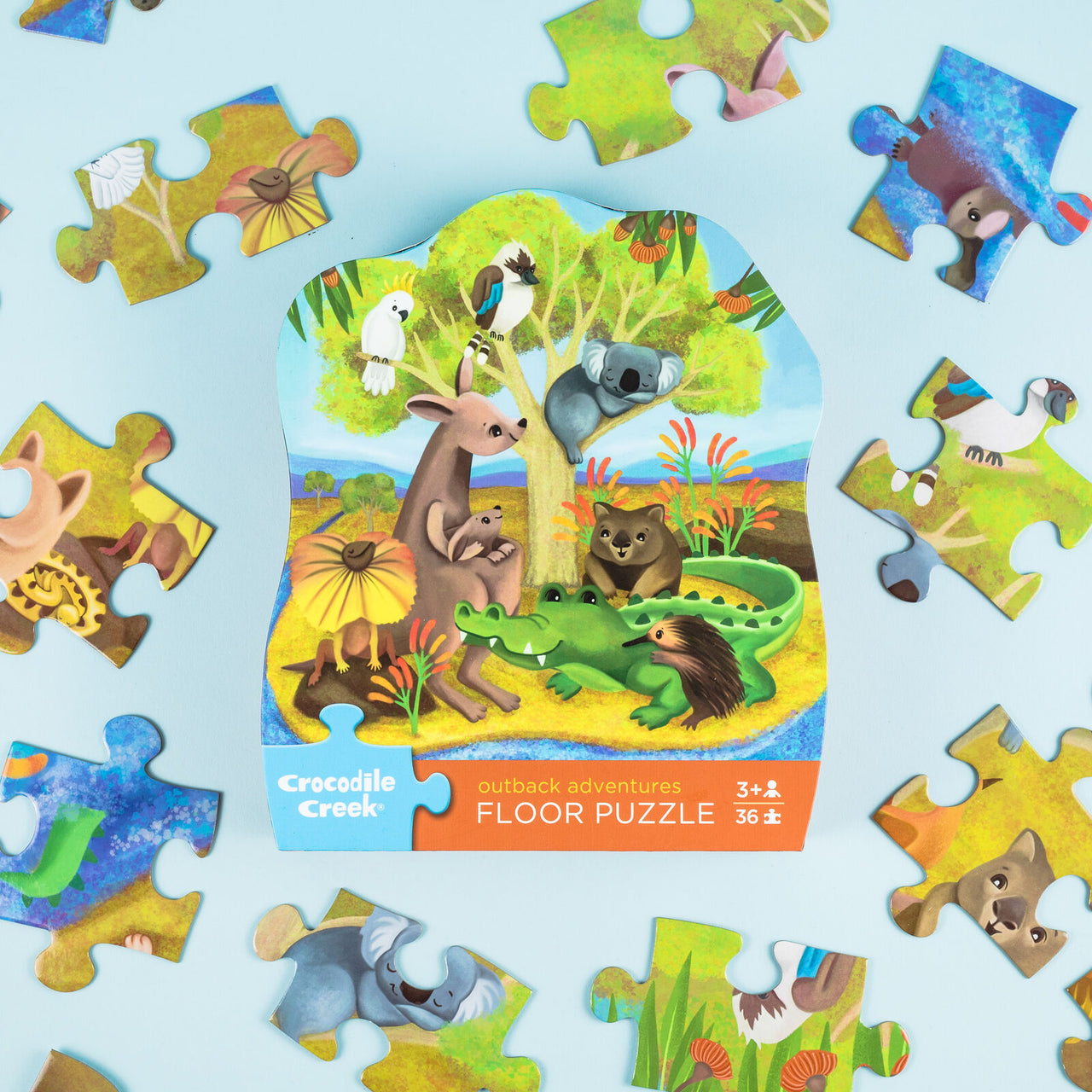CROCODILE CREEK CLASSIC FLOOR PUZZLE 36 PC- OUTBACK ADVENTURES