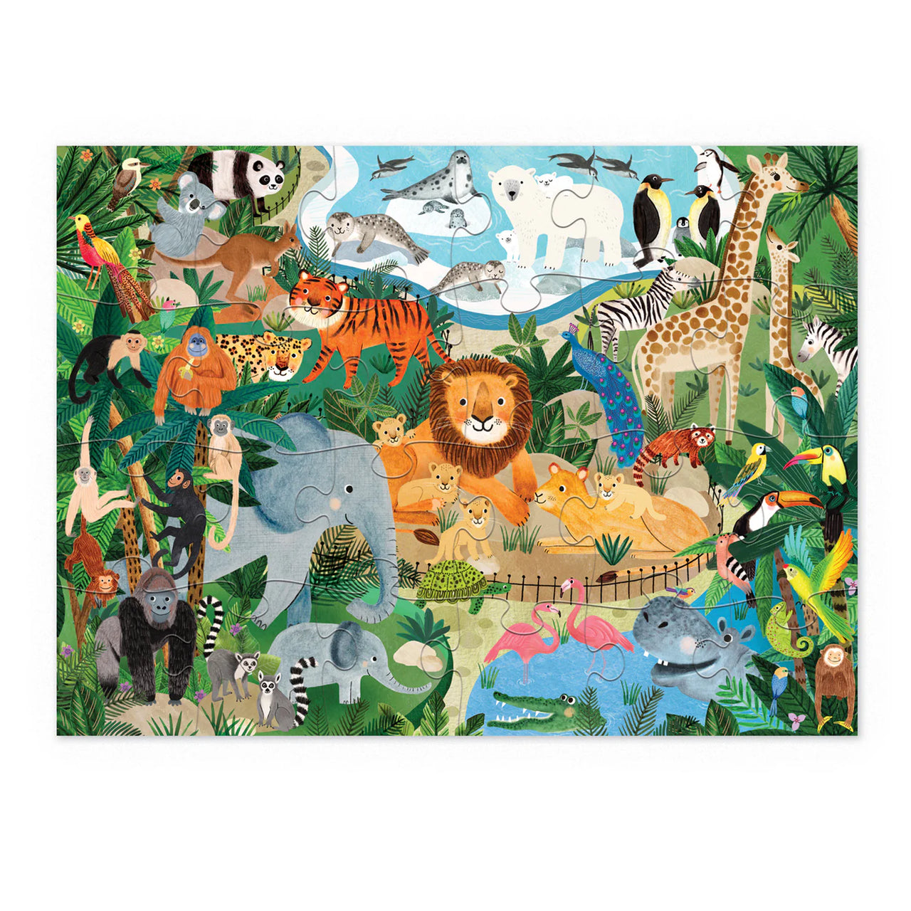 LITTLE BUILDING 24 PC PUZZLE - ZOO