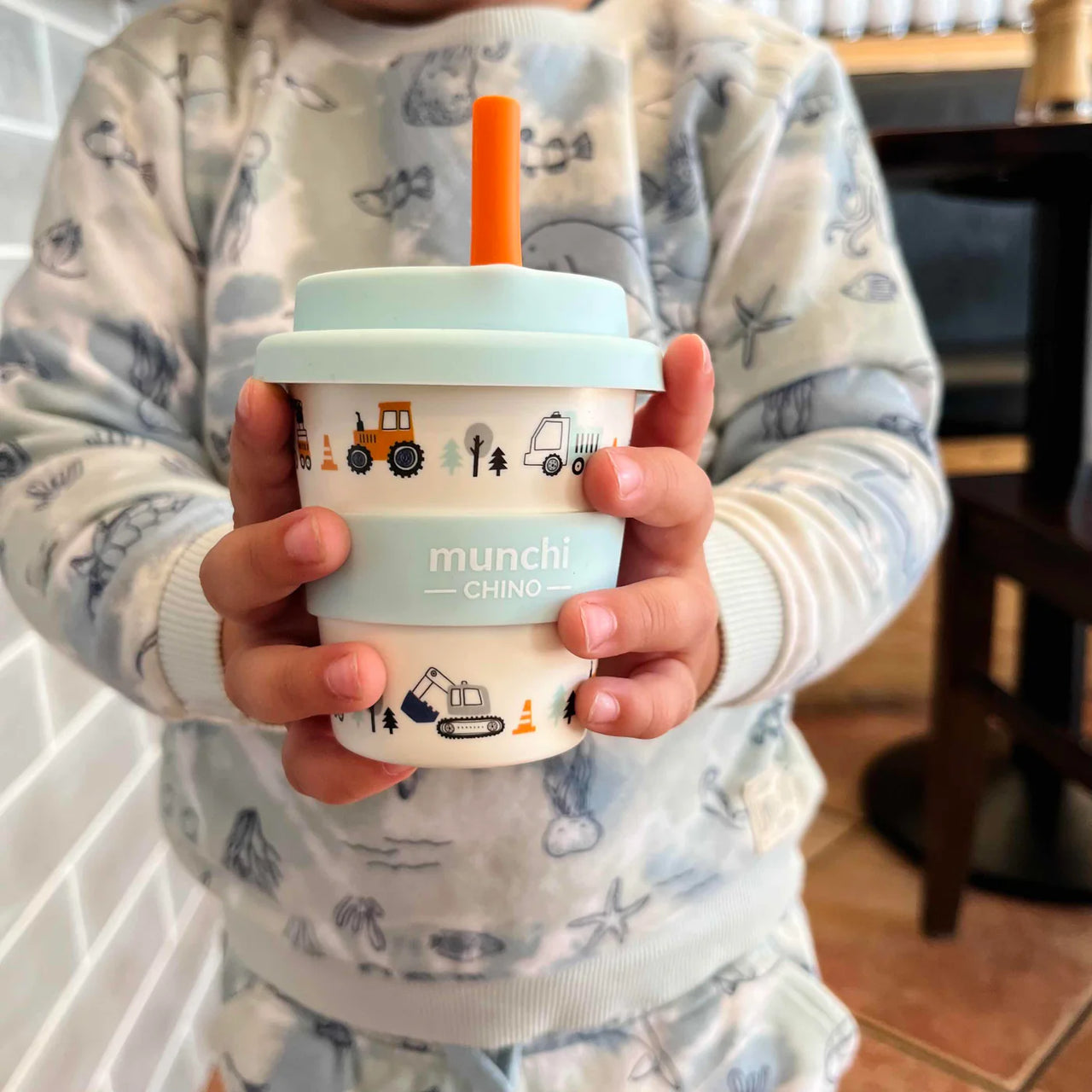 MUNCHI TRUCK BABYCHINO CUP (4oz/120ml) WITH STRAW