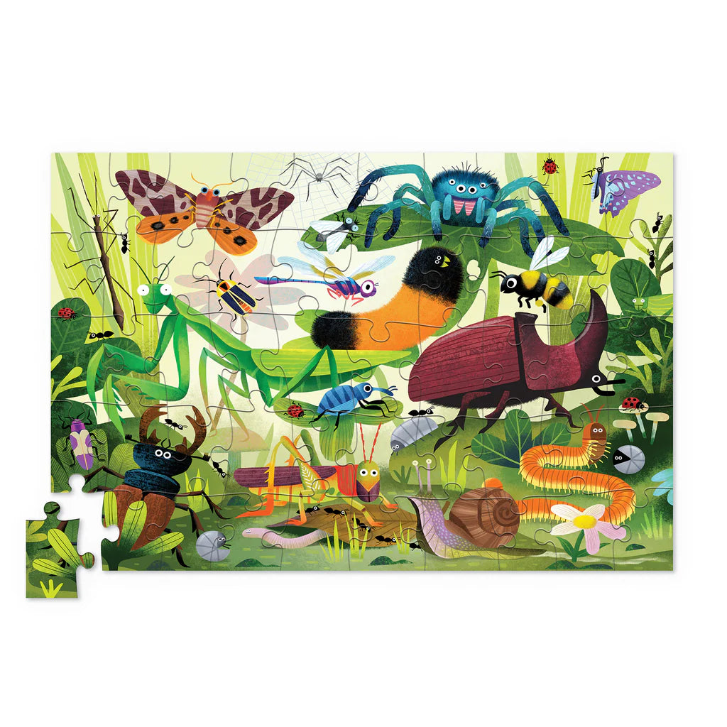 HOLOGRAPHIC PUZZLE 50 PC - BACKYARD BUGS