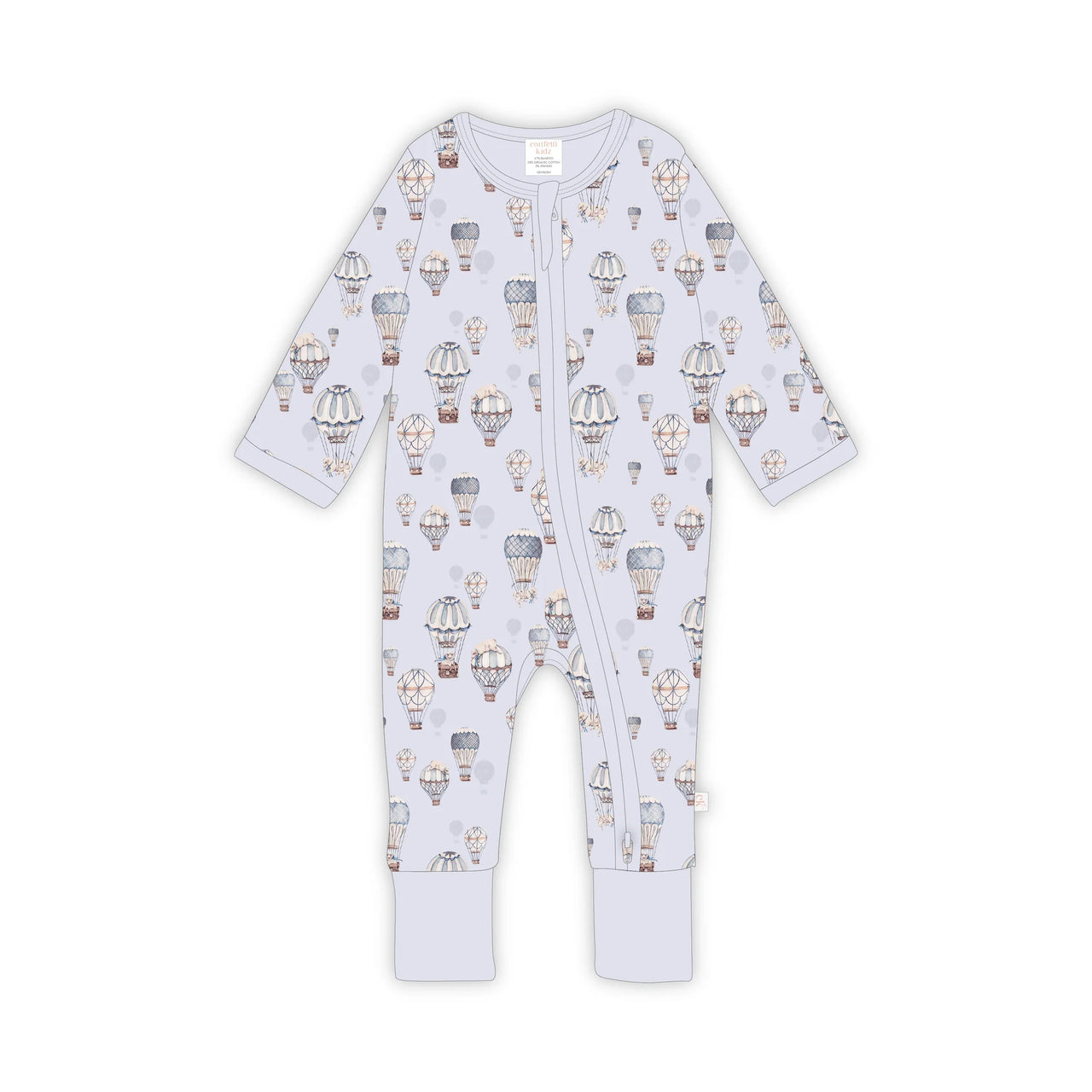 CONFETTI KIDZ BAMBOO ZIPSUIT - DREAMY SHEEP