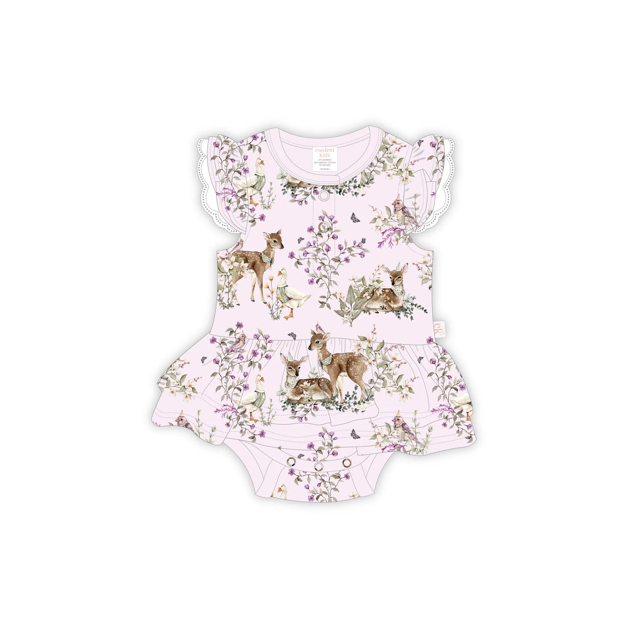 CONFETTI KIDZ BODYSUIT DRESS - ENCHANTED GARDENS