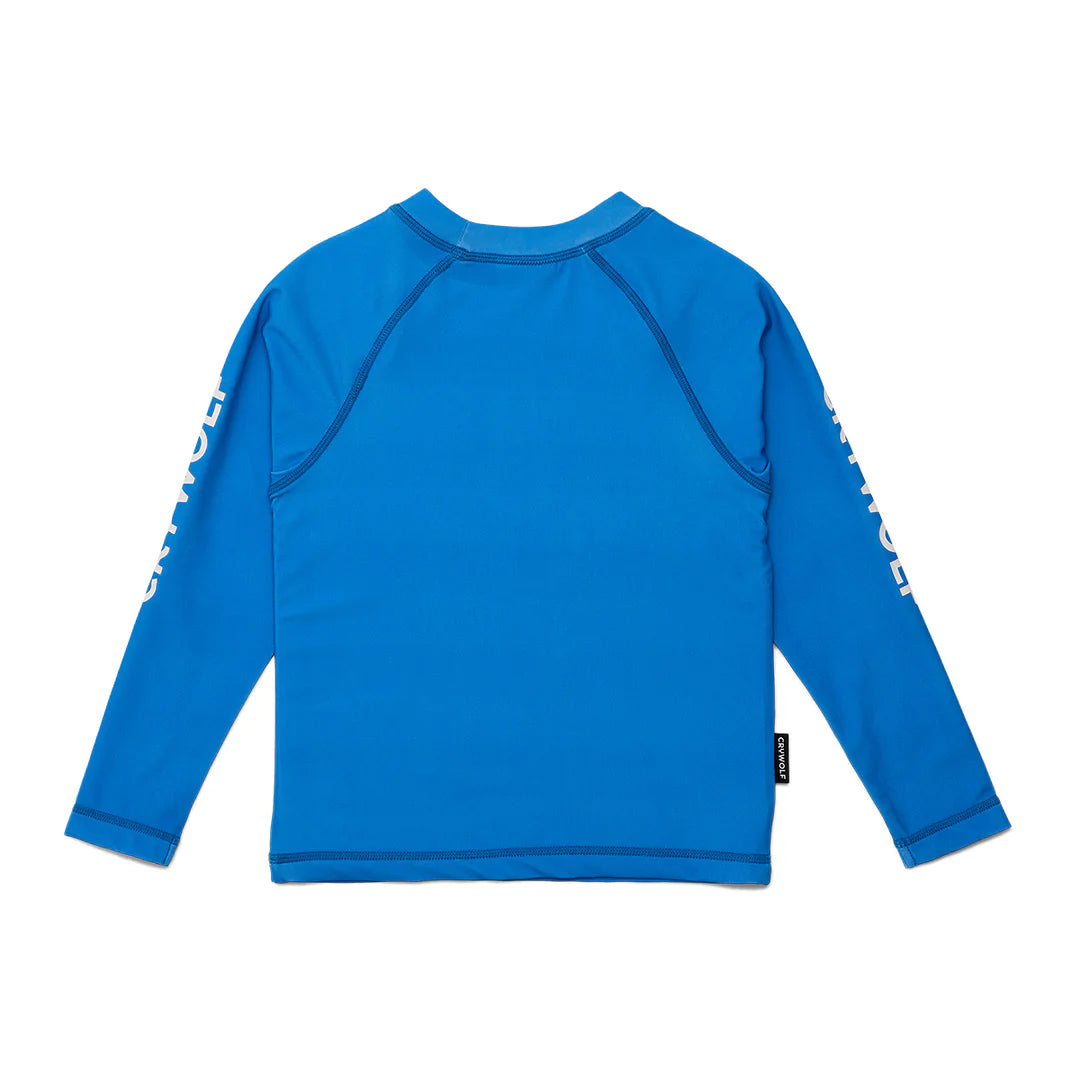 CRYWOLF LONG SLEEVE  RASH VEST - DEEP SEA BLUE