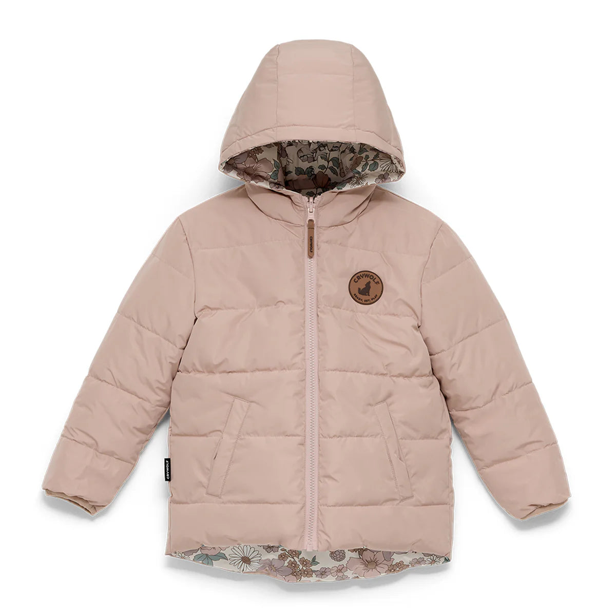 CRYWOLF REVERSIBLE ECO PUFFER DAISY FLORAL