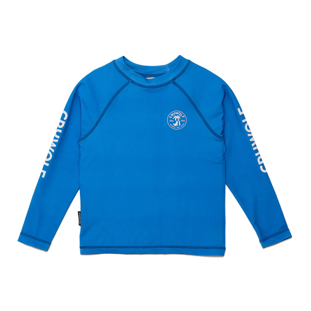 CRYWOLF LONG SLEEVE  RASH VEST - DEEP SEA BLUE